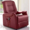Poltrona Relax ERICA BORDEAUX SIMILPELLE