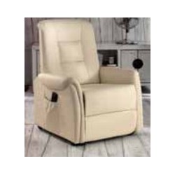Poltrona Relax ERICA BEIGE SIMILPELLE