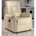 Poltrona Relax ERICA BEIGE SIMILPELLE