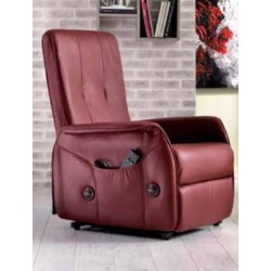 Poltrona Relax ALTEA BORDEAUX SIMILPELLE